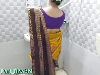 Housewife, Toilet, Cheating Wife, Desi Wife