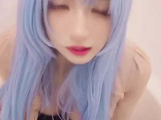 Crossdressing Videos That Masturbate With Blue Hair