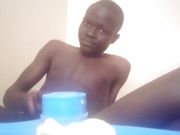 Big cock African teen musterbating for celebrations 