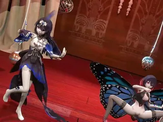 2 Sexy Girls Dancing + Sex With Insect (3D HENTAI)