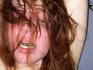  video: Extremely rough face and tits slapping in bdsm scene with fuck machine