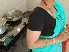 cute saree bhabhi gets naughty with her devar for rough and hard anal sex after ice massage on her back in Hindi