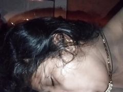Hot and sexy desi Indian girl sucking lover cock like a lolipop with beautiful wet pussy 