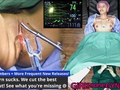 Aria Nicole Urethra Gets Catheterized As Shes Sterilized While Doctor Tampa Performed "The Procedure" At GirlsGoneGynoCom