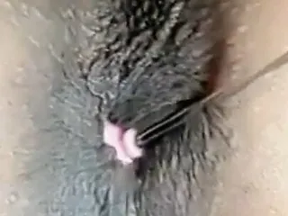 Enjoying Intense Orgasm With My Tiny Dildo On Hairy Pussy