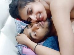 Indian Cute Girl Fucking in Hotel room by her Boyfriend Lip Kissing and Licking Pussy