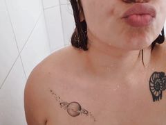 Shower mom Big tits boobs