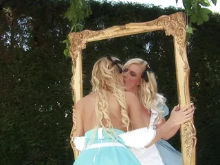 Mirror Mirror Blonde Girl Twins Fuck Each Other To Eternity...