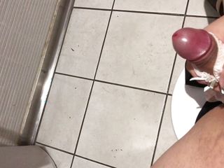 Fun in the public restroom