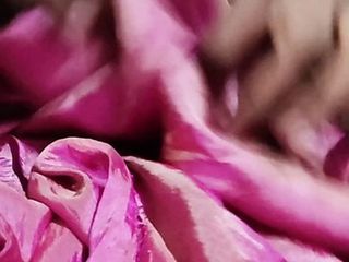 Dickhead rub with pink shaded satin silky salwar of neighbour bhabhi (40)