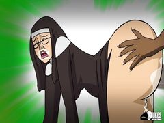 A nun takes BBC in every hole