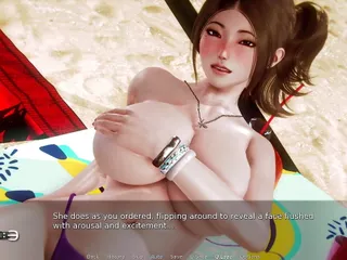 Biggest Tits, Sex Game, 3D, Beach