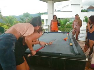 Masturbation, Pool Table, Pool Game, Dominating