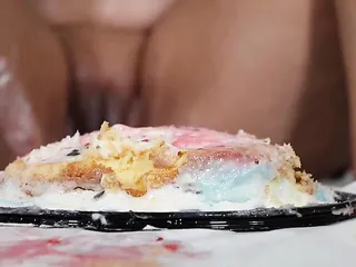 Milf Squirting On Her Birthday Cake