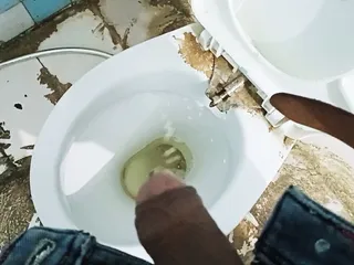 Pissing in my office toilet