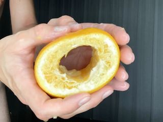 Fruit Fuck Homemade Fleshlight With An Orange
