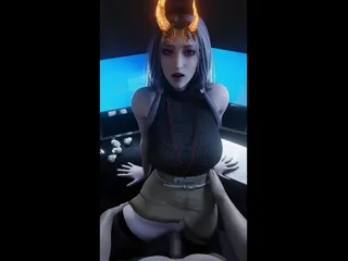 Hottest, Big Natural Tits, 3D, Final Fantasy