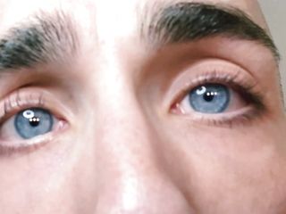 A Close-Up Look At My Bright Blue Eyes And Long Eyelashes With Commentary