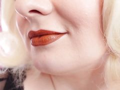 Asmr Video: Lipstick, Mesh Gloves and Lollipop (arya Grander)