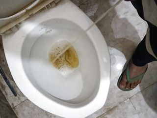 Peeing In Toilet With Clear Audio