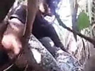 Indian girlfriend fucked in the jungle