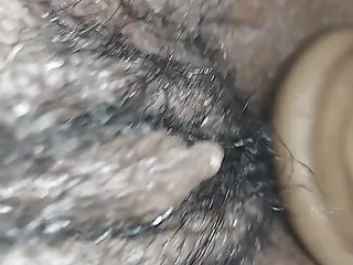 Black, Hairy Puss, Cock, Harder