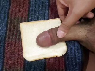 Handsome Asian Pinoy Jack Off And Cum On Bread