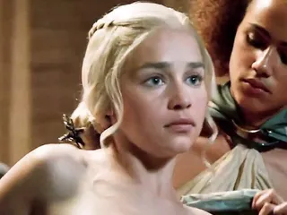 Emilia clarke showing tits and ass...