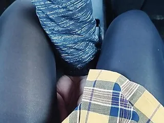 Uber driver touching me in his...