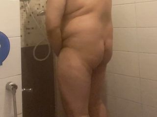 Big Fat Bear Taking A Bath