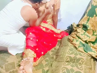 Desi Couple Sex In Red Saree