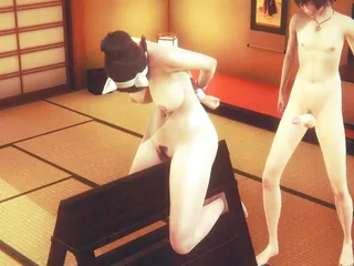 Hentai Uncensored - Sexy Kawaii Girl Having Sex In Traditional Japanese Room