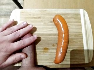 Ordinary sausage put my big dick...