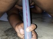 Fucking a do it yourself dildo made out of pvc