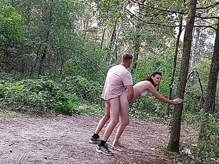 Public Nudity, Husband, Doggy Style, Outdoor Fuck