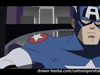Wonder woman pussy fucked by Captain America