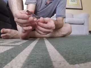 Cutting My Toe Nails For You Close Up
