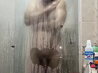 Colombian Guy Taking A Shower:)