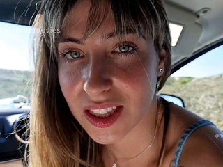 Oral Sex With A Stranger In The Car, I Suck His Cock In The Car In Public