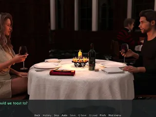 3D Game - A Wife And Stepmother - Hot Scene #11 - Dinner With Bennett Awam