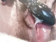 So much cum for a little tight pussy