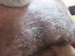 Bear daddy show fat cock on...