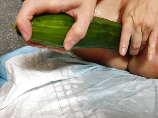 Vibrator, Squirts, Cucumber Fuck, Squirted