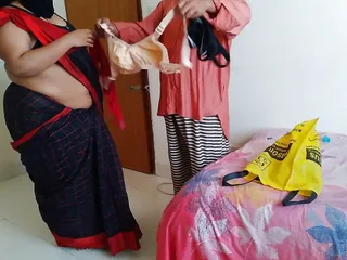 Came To Sell Bras And Gave Rough Sex To Indian Sexy Woman While Changing Red Bra