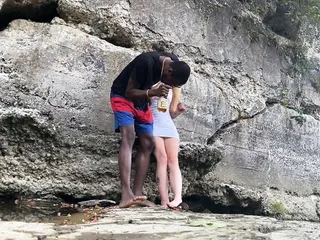 Bigdaddykj: Interracial Couple Fucks On Hike Pt1
