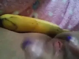 Masturbating, Banana, Amateur, Masturbate
