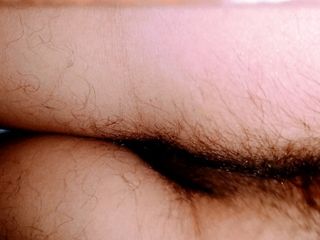 Teen boy showing big fat hairy ass and first time fucking big black dildo nice big white ass showing and fucking.