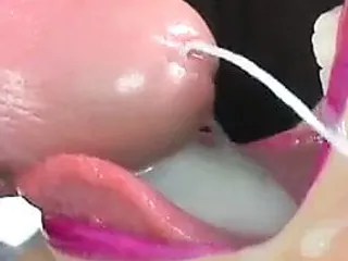 Closeup Cum In Mouth