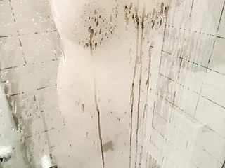 Arab Milf Showering - Steamy Version