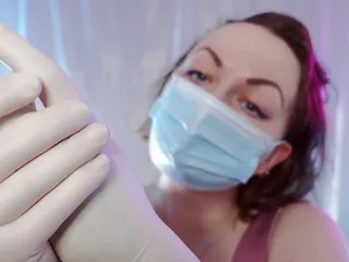 ASMR surgical gloves and mask (Arya Grander)